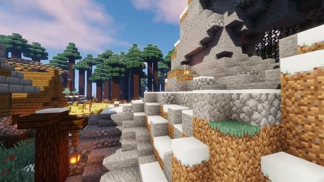 Minecraft Карта - Зимняя Деревня смотреть онлайн