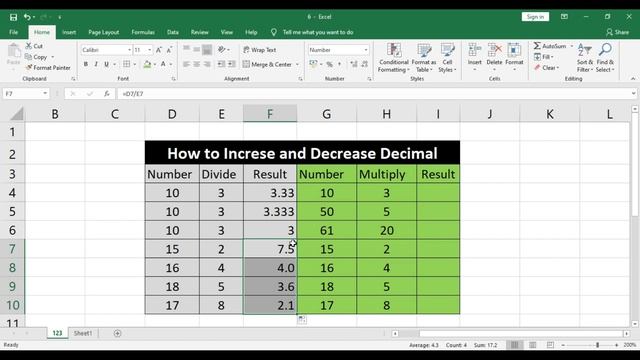 How to Increase and Decrease Decimal in Ms Excel - Class No 52 смотреть онлайн