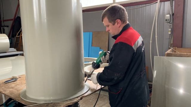 Изготовление круглого воздуховода смотреть онлайн