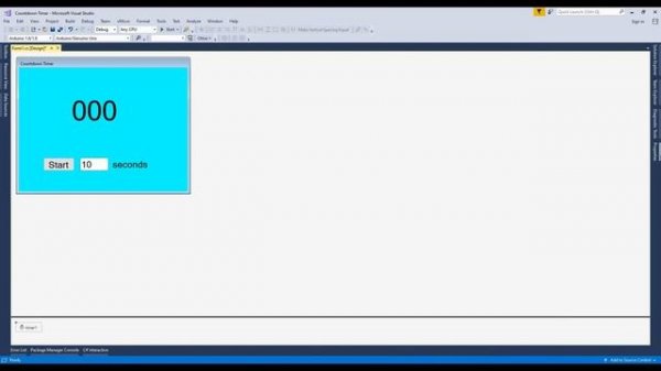 How to create a Countdown Timer using C#.NET | Windows Form Tutorial