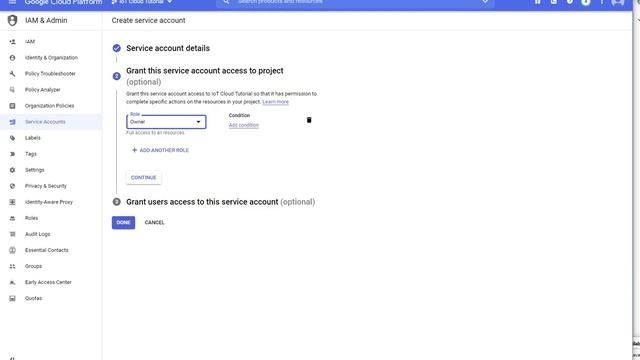 Generate service account key in Google Cloud Platform (GCP) смотреть онлайн