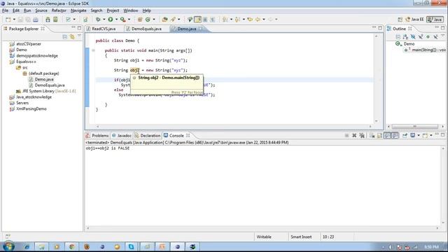 Difference between equals() and == in java смотреть онлайн