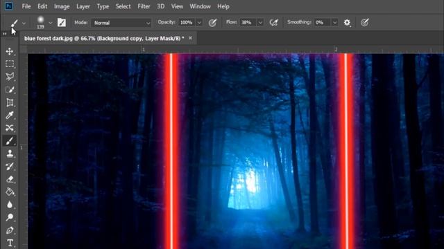 Glowing Light Effect Photoshop Tutorial ( Neon Light effect ) смотреть онлайн