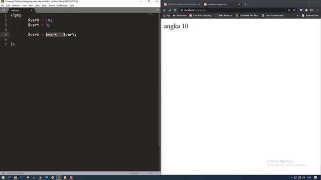 PHP Fundamental 02 - Variabel, string dan integer. смотреть онлайн