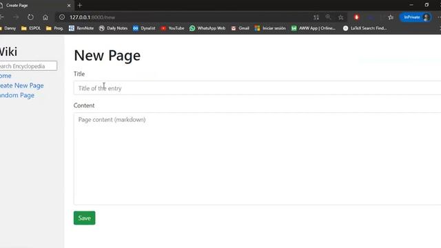 WIKI - Proyect 1 | Harvard CS50’s Web Programming with Python and JavaScript смотреть онлайн