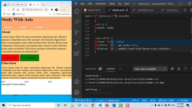sass bangla tutorial 7 : loop in sass @for, @while смотреть онлайн