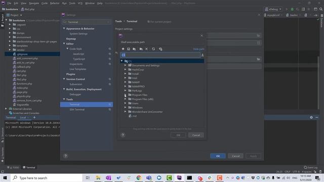 PHPStorm with GIT Bash Instead of Windows terminal смотреть онлайн
