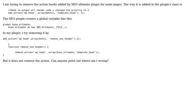 Wordpress: Remove Actions added by SEO ultimate Plugin (2 Solutions!!) смотреть онлайн
