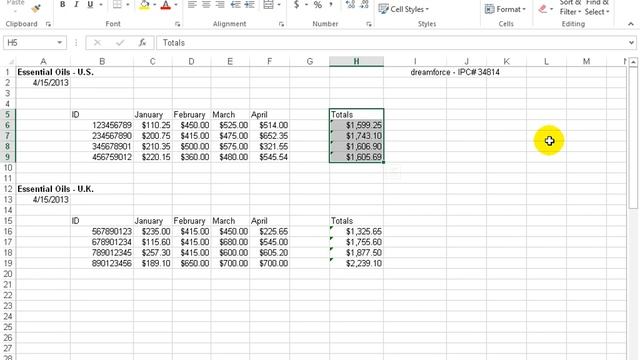 Excel 2013: Move, Cut, Copy And Paste Data смотреть онлайн