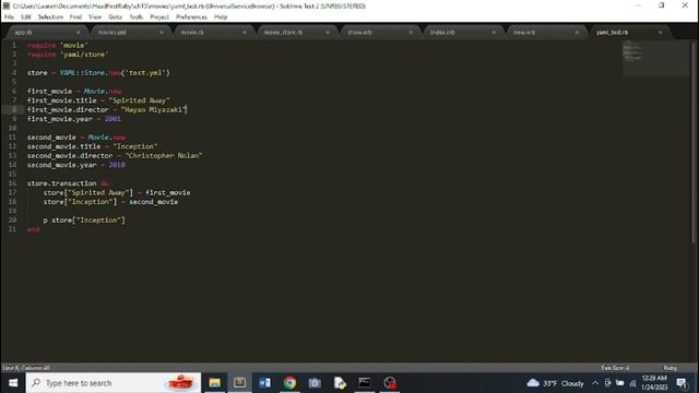 Vlog 231, Using YAML to Store and Retrieve Data in Ruby - Learning Software Development смотреть онлайн