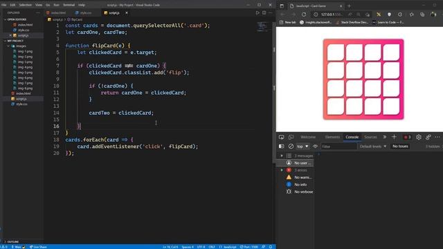Card Matching Game | JavaScript Game Project? смотреть онлайн