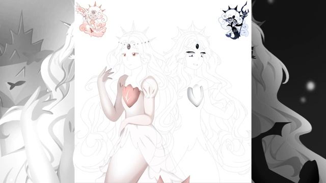 White Pearl Cookie and Black Pearl Cookie || Cookie Run: Kingdom Speed Draw || смотреть онлайн