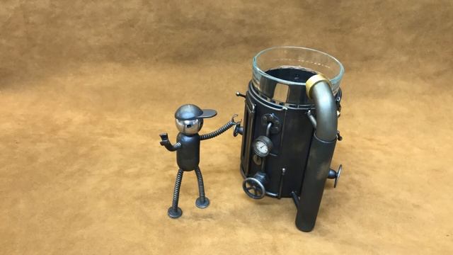 Креативный подстаканник с нашим помощником Metalbot'ом