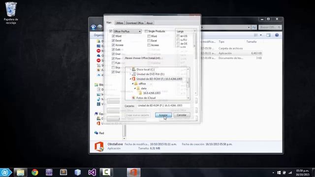 Realizar instalacion selectiva de Office 2016 смотреть онлайн