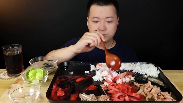 Mukbang)SUB/Felix Eat/Four Set Meal/ASMR Eating Sounds