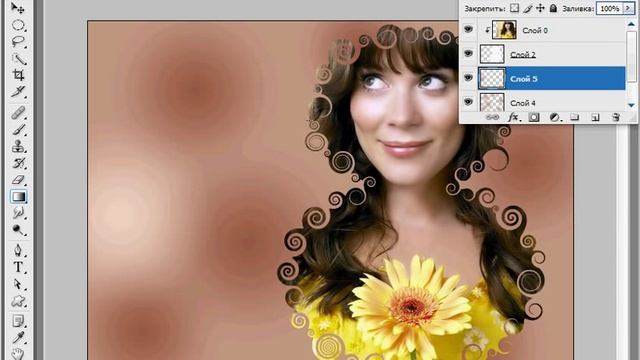 Photoshop - Открытка на 8 марта (урок 35) смотреть онлайн