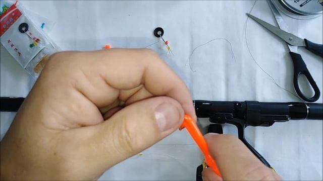 Монтаж для поплавочной удочки с пружинкой