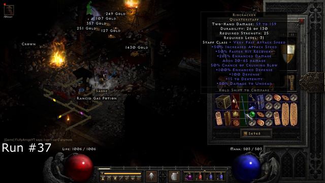 Diablo 2 Resurrected - ANOTHER 150 Hell Andariel Runs Drop Highlights! смотреть онлайн