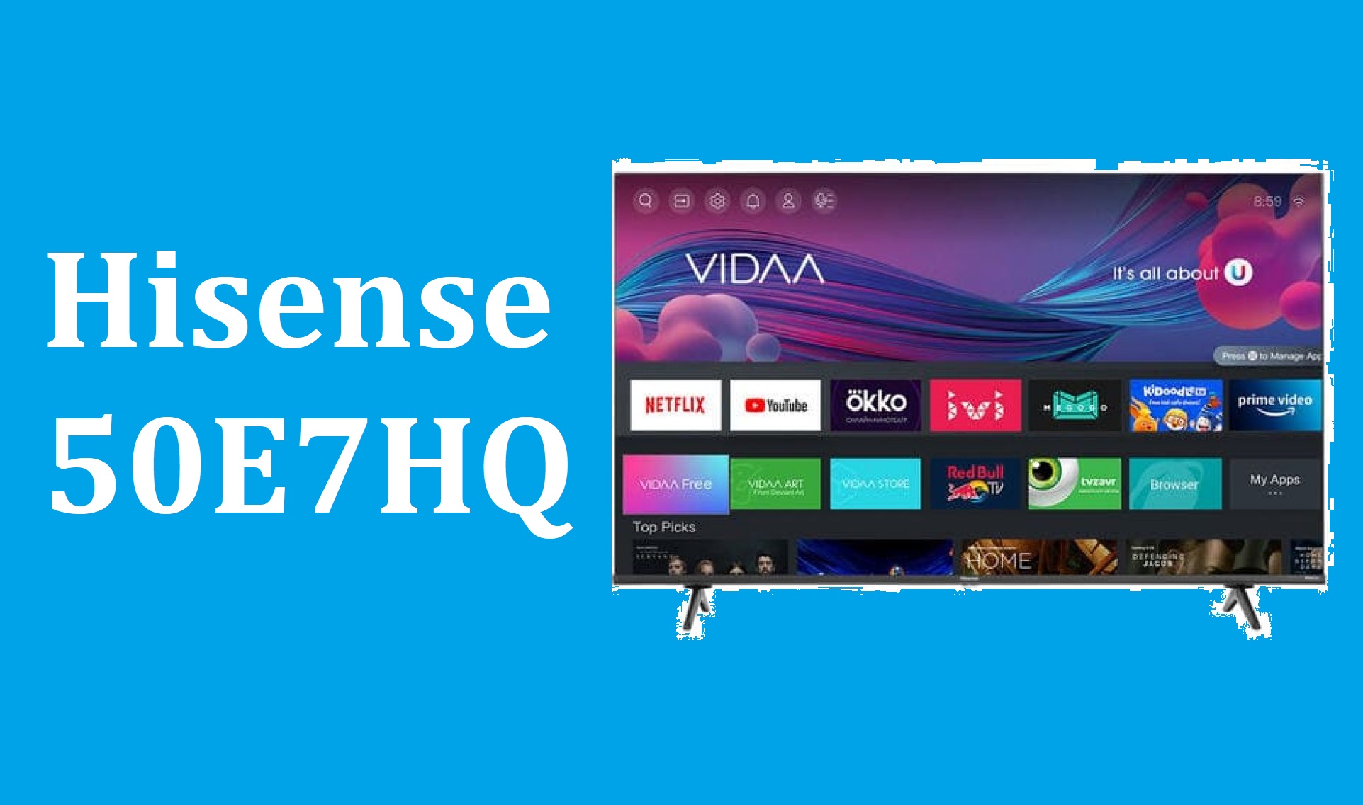 Телевизор Hisense 50E7HQ - краткий обзор смотреть онлайн