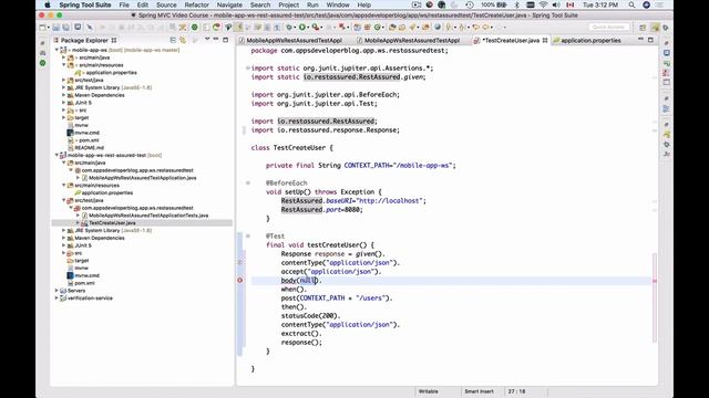 Testing RESTful Web Service -20- Rest Assured HTTP Post Request смотреть онлайн