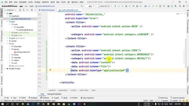 how to use intent filter to make your app default for opening pdf|Android Studio,PDF open by defaul смотреть онлайн
