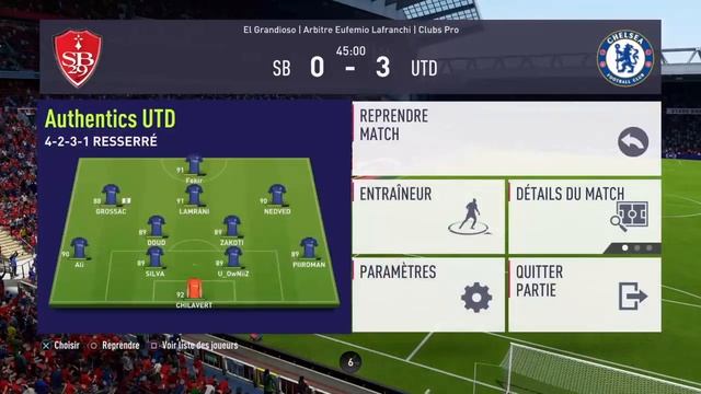 VPG BREST - AUTHENTICS UTD (Ligue 1 Pro VPG) 27 FEV 2018 VUE JOUEUR смотреть онлайн