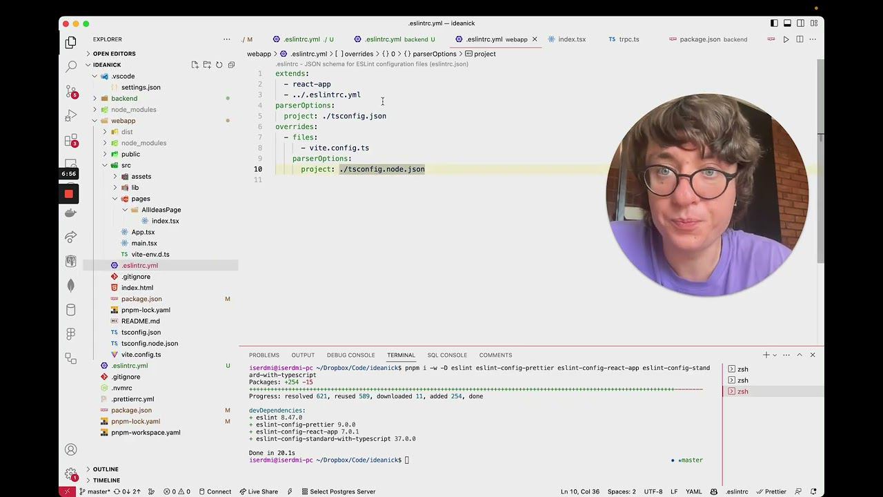 Урок 18. Стандартизация стиля TypeScript кода с помощью ESLint смотреть онлайн