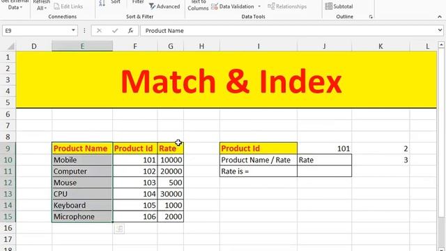 About Match & Index Function In MS Excel | GIT Education смотреть онлайн