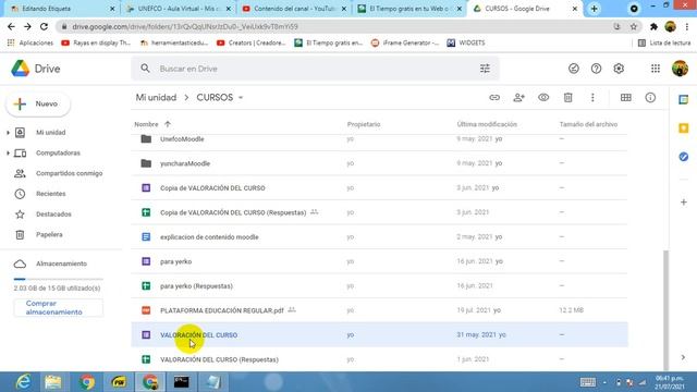 contenido embebido- formulario de google Moodle смотреть онлайн