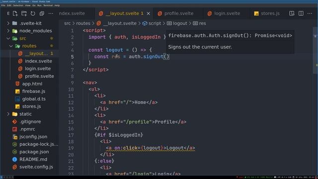 Sveltekit Fireabse Auth - 4 смотреть онлайн