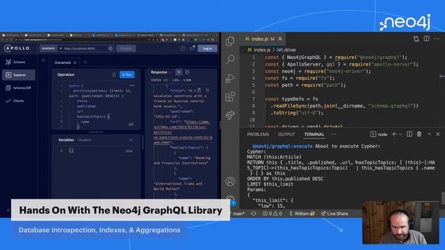 Hands-On With Neo4j GraphQL: Database Introspection, Indexes & Aggregations смотреть онлайн