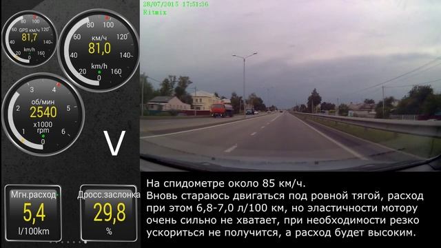 Расход топлива Daewoo Gentra, MT.