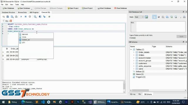 SQLite 3 Inner Join Query with Two Tables | How to Make Relationship In SQLite Tables | Lesson#07 смотреть онлайн
