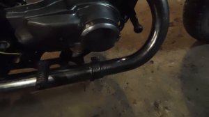 ИЖ планета 5. Разборка глушителя для прочистки.