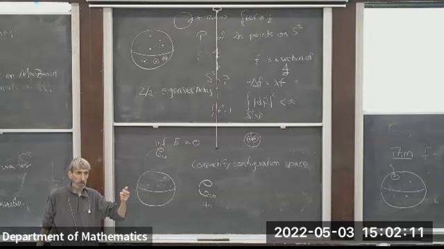 Topological Aspects of Z2 eigenfunctions of the Laplacian on the Round 2 Sphere (Prof. Cliff Taubes смотреть онлайн