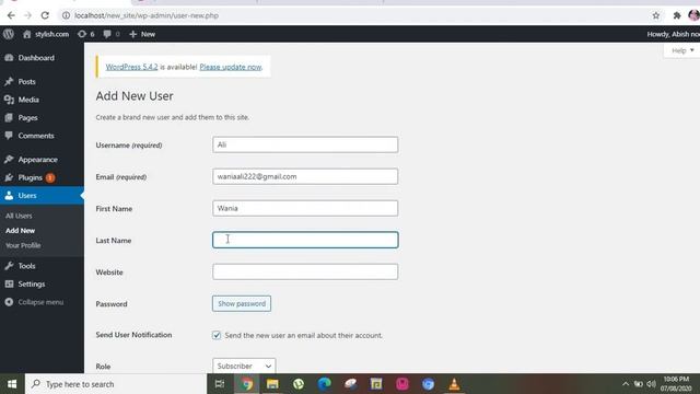 How to Make Wordpress website Lecture 6| how to add user in website смотреть онлайн