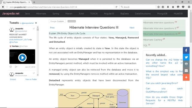 Explain JPA Entity Object Life Cycle.
| javapedia.net смотреть онлайн