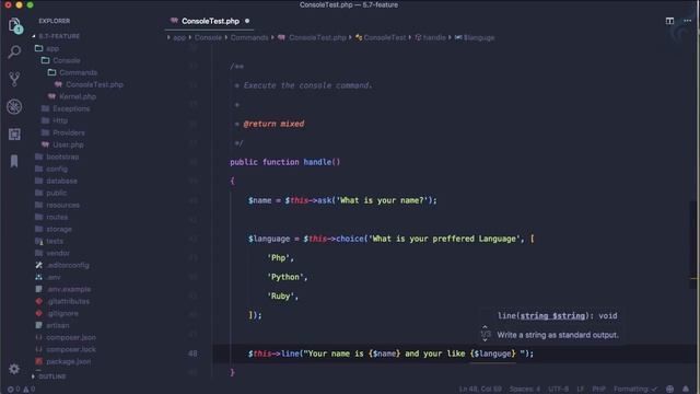 Whats new in Laravel 5.7 | Artisan Command Testing #3 смотреть онлайн