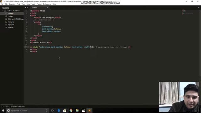 CSS inline and external style sheet смотреть онлайн