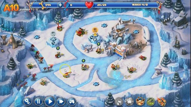 LETS PLAY DAY D: TOWER RUSH - PERFECT - ICE AGE - LEVEL 3-9 смотреть онлайн