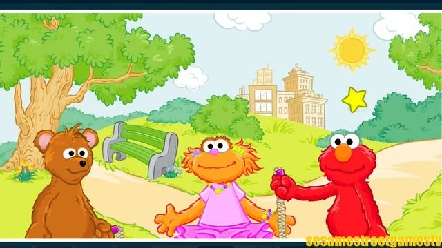 Sesame Street Elmo's Potty Time Training With Dad Kids Game смотреть онлайн