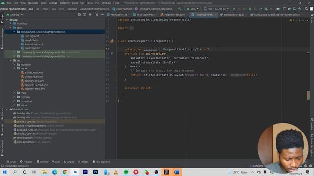 How to use ViewBinding in Kotlin + Fragments смотреть онлайн