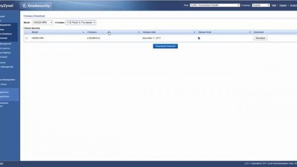 Zyxel ZyWALL and USG Series - How to Download Firmware from MyZyxel.com