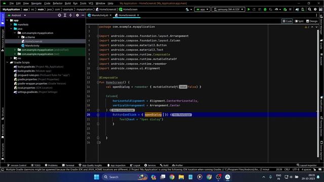 Alert Dialog In Android Studio Jetpack Compose | AlertDialog Jetpack Compose смотреть онлайн