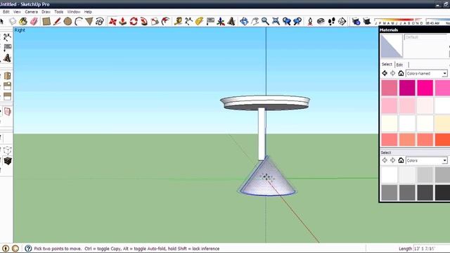 how to create cafe table in Sketch up смотреть онлайн