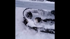 Первый выезд на Ураган Тайга, на роликах наледь