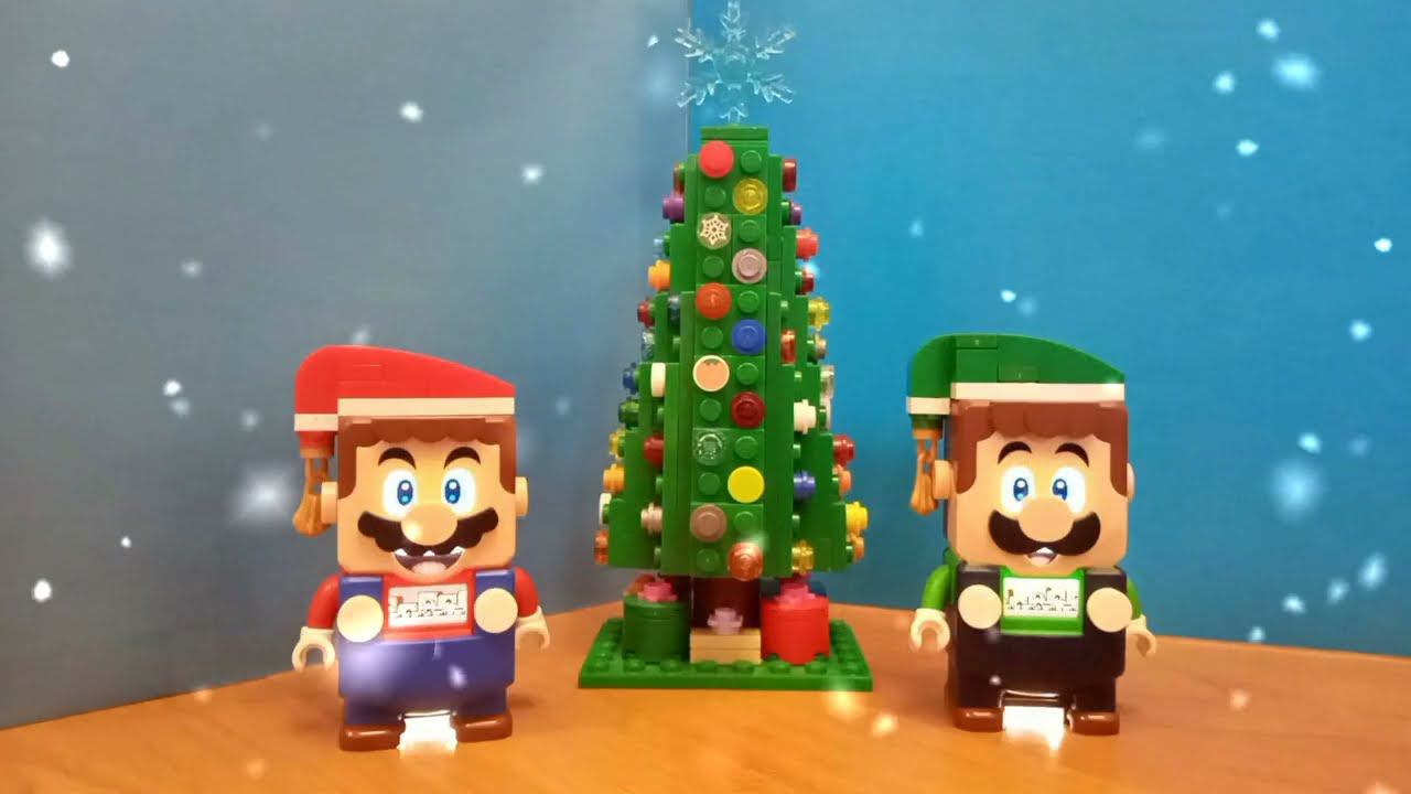 Christmas Tree Homemade by Lego Super Mario and Luigi. #christmas Happy New Year! смотреть онлайн