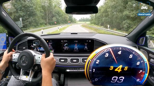 Mercedes GLS 63 AMG максимальная скорость POV смотреть онлайн
