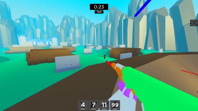 Splat! A ball of paint!? [] Roblox: Big Paintball смотреть онлайн