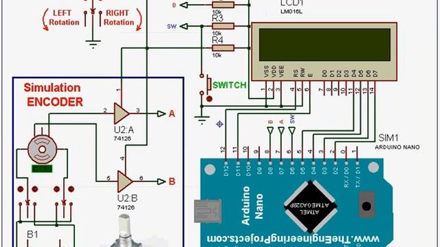Arduino Encoder Simulation In Proteus